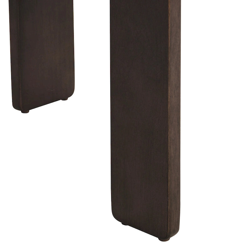 Sedie imbottite per sala da pranzo, telaio marrone scuro / marrone chiaro, set da 2