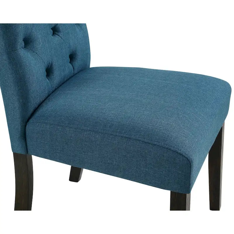 Beige / Blu / Grigio / Viola | Set da pranzo rotondo Cross-Buck | 5 pezzi | 4 posti