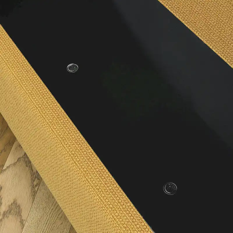 Panca Contenitore in Lino, Blu Scuro / Giallo / Beige, Stile Metà Secolo, 1 Posto