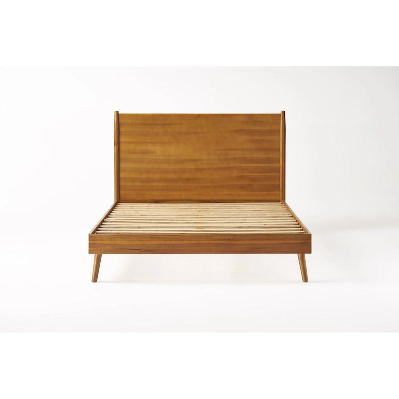 Letto a piattaforma Natural King – Legno di acacia, gambe a spillo, 1 posto