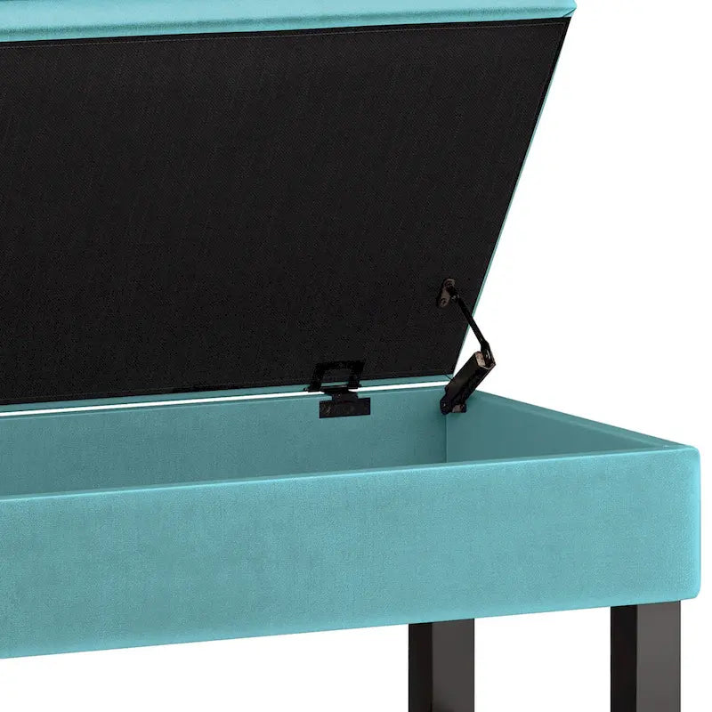 Panca pouf contenitore rettangolare trapuntata multicolore – 2 posti a sedere