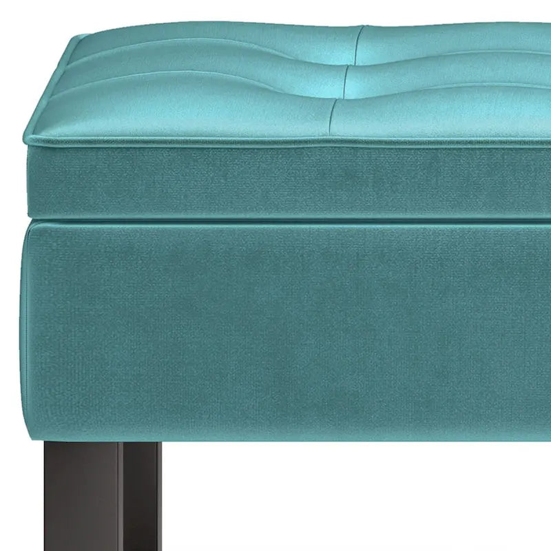 Panca pouf contenitore rettangolare trapuntata multicolore – 2 posti a sedere