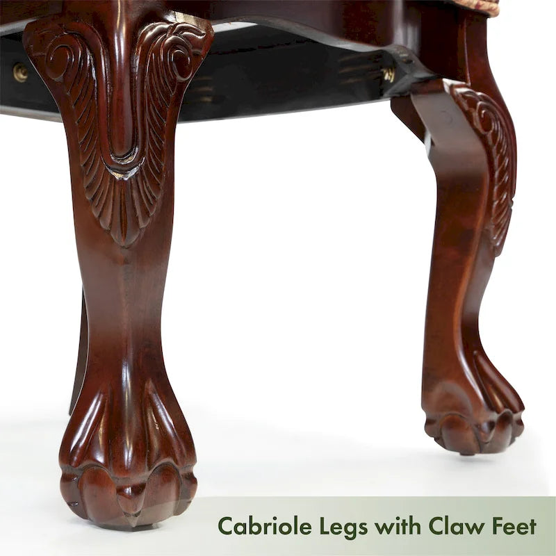 Sedia da pranzo tradizionale Brown Cherry, set da 2