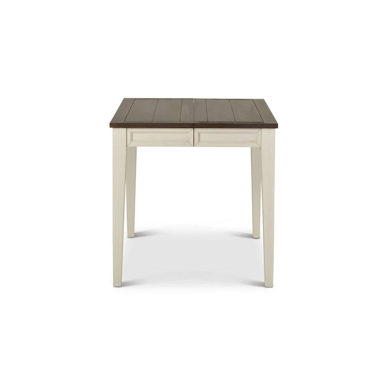 Set da pranzo a 9 pezzi ad altezza bancone – Bianco / Rovere / Misto, 8 posti a sedere