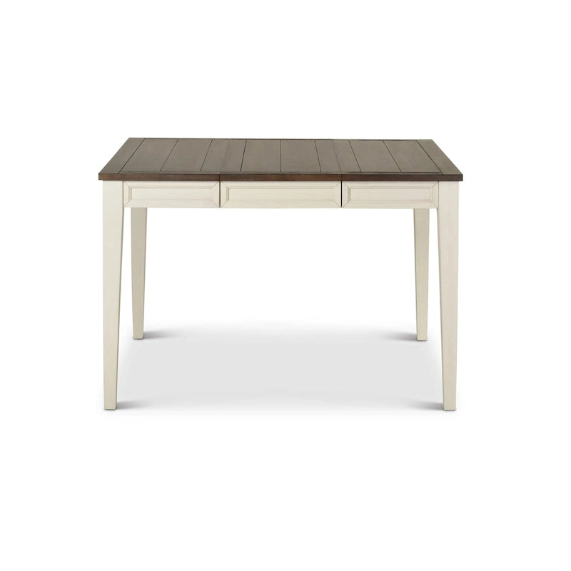 Set da pranzo a 9 pezzi ad altezza bancone – Bianco / Rovere / Misto, 8 posti a sedere