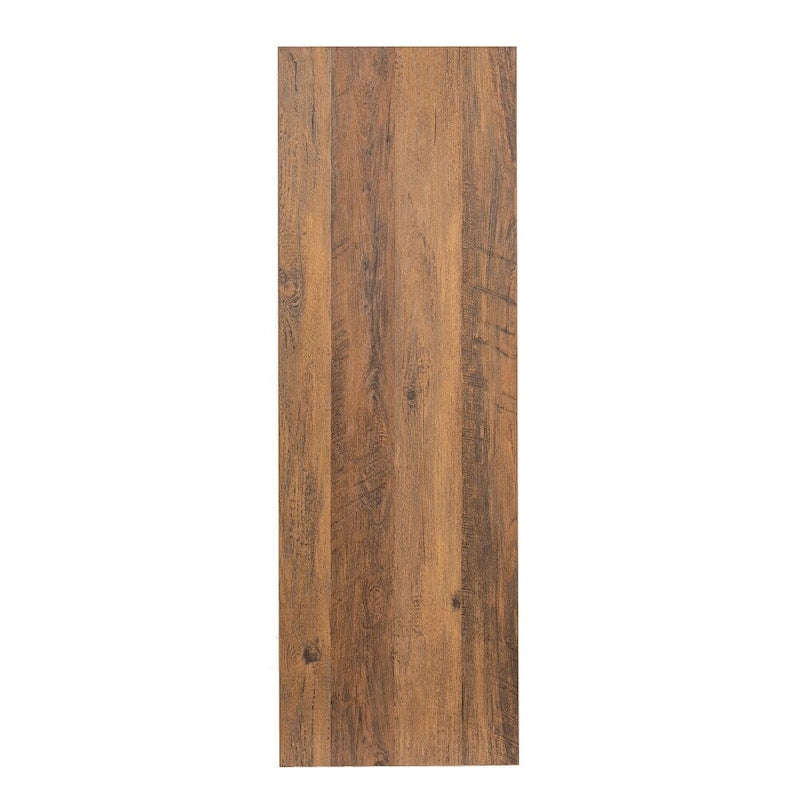 Panca contenitore con piano sollevabile – Noce / Rovere rustico / Grigio, stile rustico, 2 posti