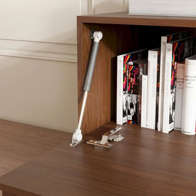 Mobile contenitore componibile in legno massello marrone/nero, 1-4 pezzi