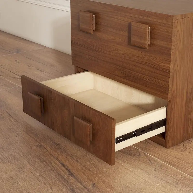 Mobile contenitore componibile in legno massello marrone/nero, 1-4 pezzi