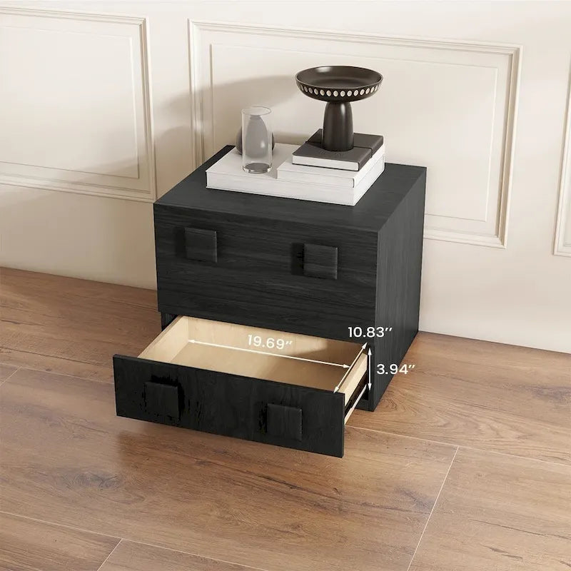 Mobile contenitore componibile in legno massello marrone/nero, 1-4 pezzi