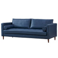 Divano 3 posti moderno in ecopelle blu/verde/marrone chiaro