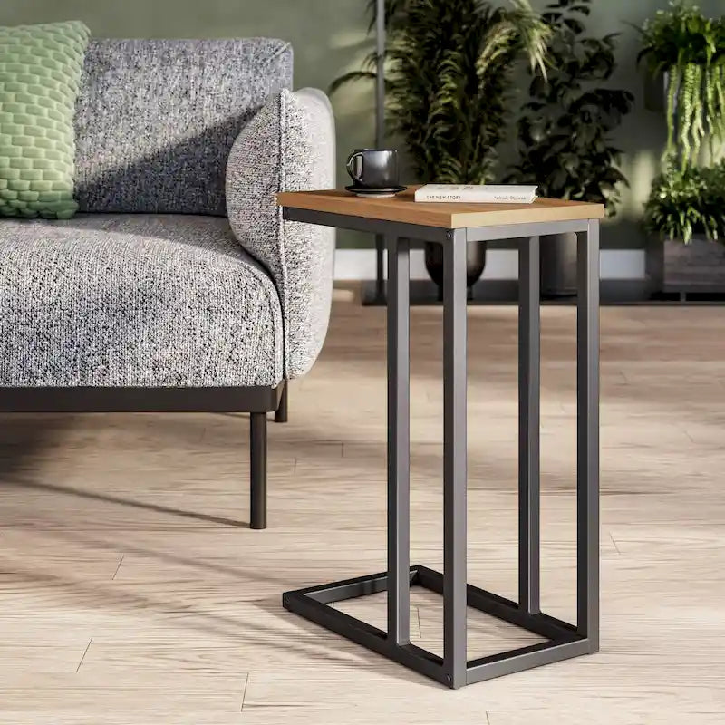 Tavolino Stretto Marrone / Bianco / Nero – Stile Moderno, Monouso