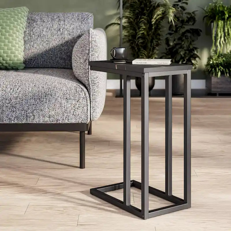 Tavolino Stretto Marrone / Bianco / Nero – Stile Moderno, Monouso