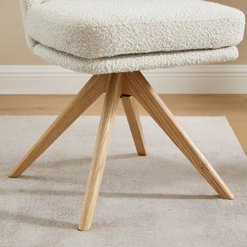 Sedia da scrivania girevole senza braccioli verde/bianco sporco/grigio/giallo/marrone lino per 1 persona