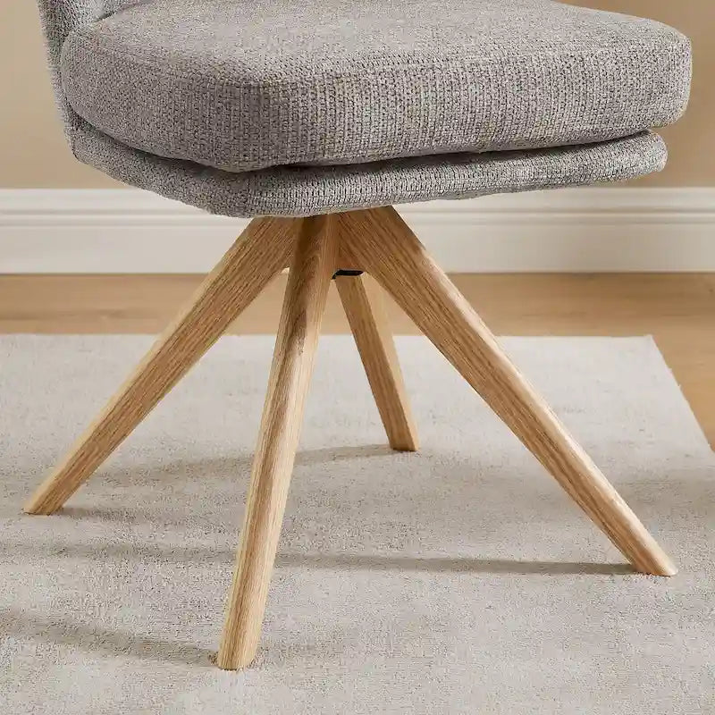 Sedia da scrivania girevole senza braccioli verde/bianco sporco/grigio/giallo/marrone lino per 1 persona