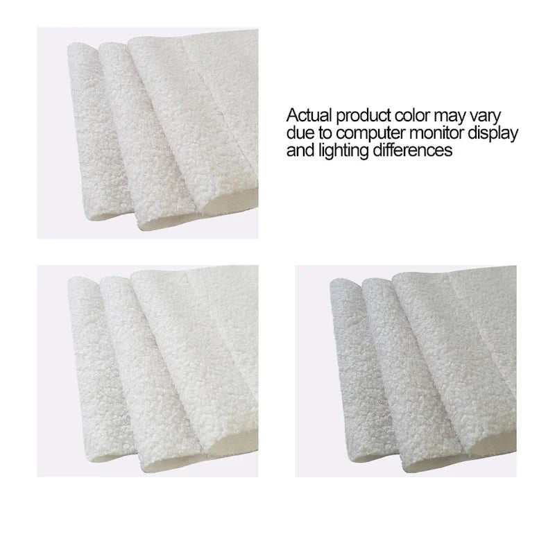 Divano letto singolo imbottito avorio/beige con schienale trapuntato a coste – Boucle e velluto, 1 posto a sedere